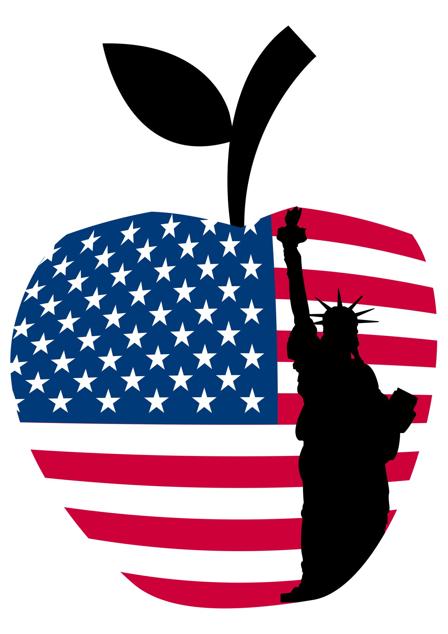 big apple flag ladyliberty