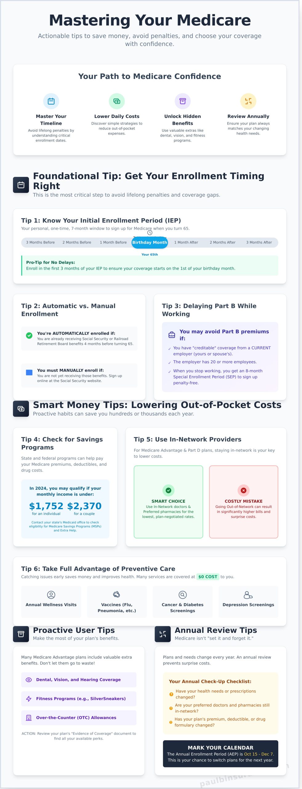 Helpful Medicare Tips to Save You Money and Stress