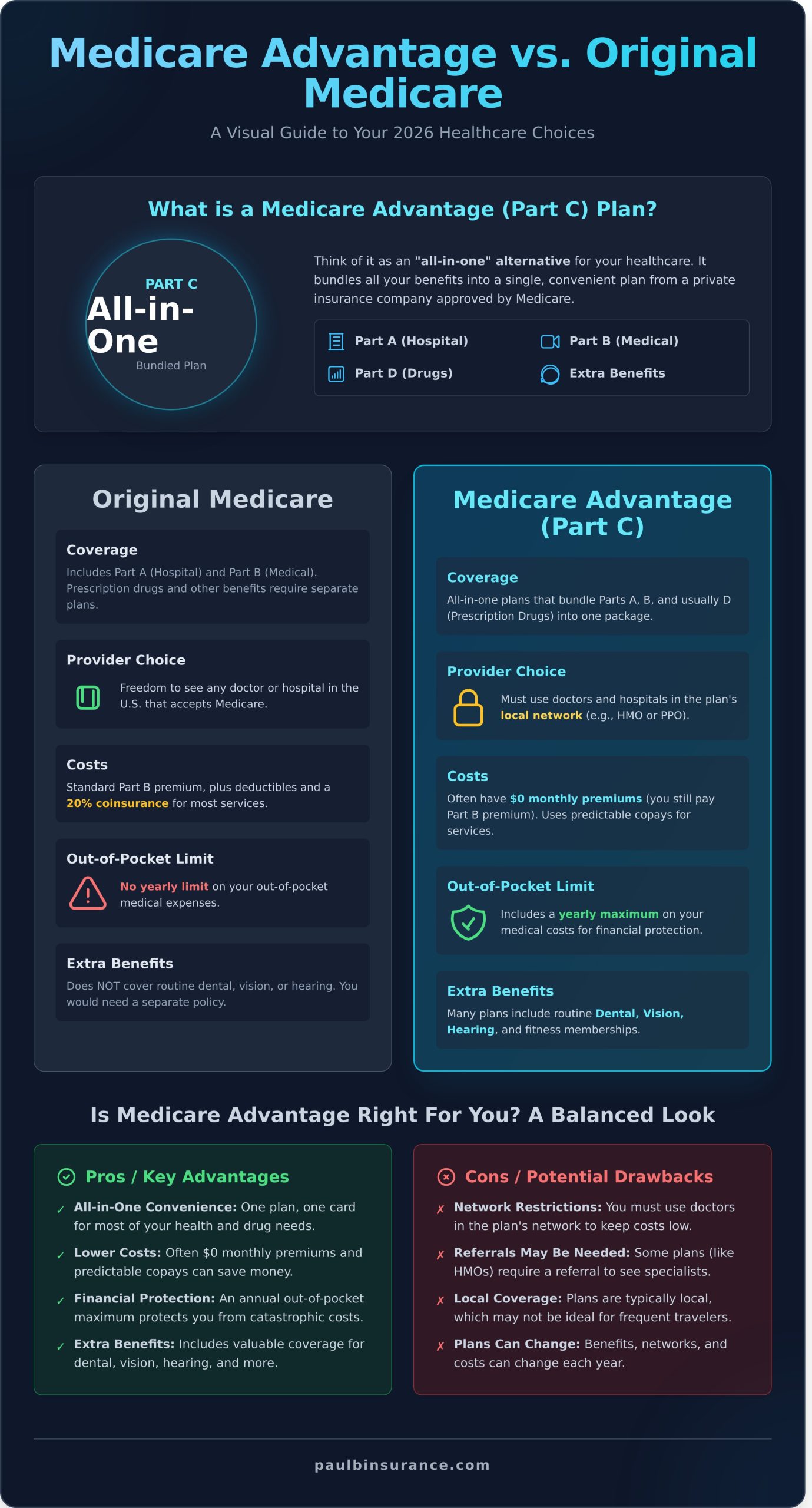 Medicare Advantage Plans: A Simple Guide for 2026 - Infographic