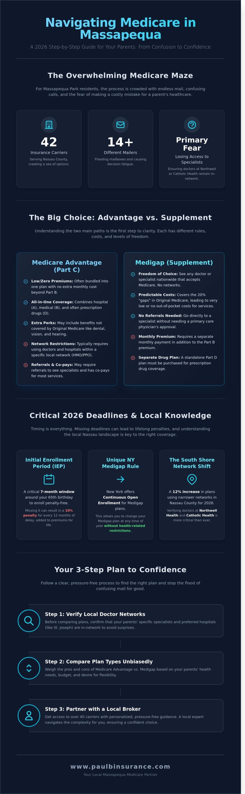 Medicare Enrollment Help for Your Parents in Massapequa, NY: A 2026 Caregiver’s Guide