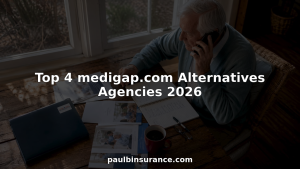 Senior man consulting Medicare insurance at home