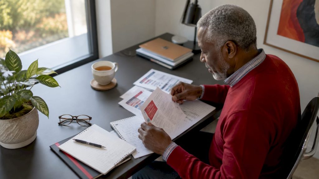 Senior man reviewing Medicare Supplement plans