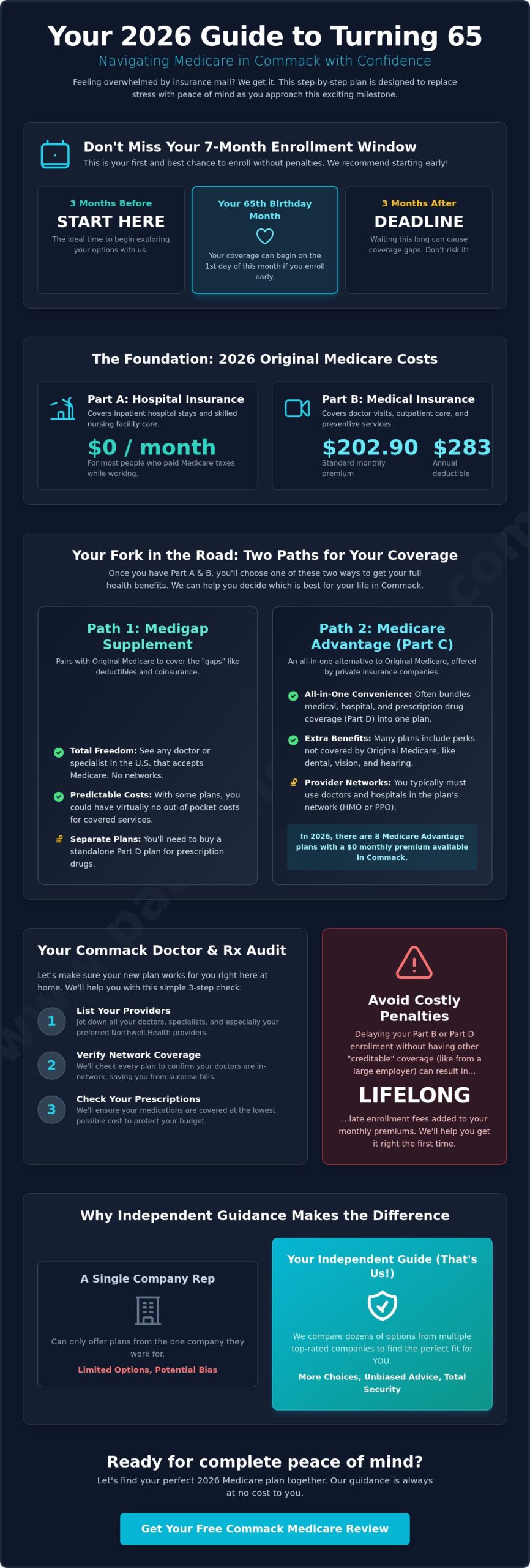 Turning 65? Your Essential Medicare Checklist for Commack, NY (2026 Edition)