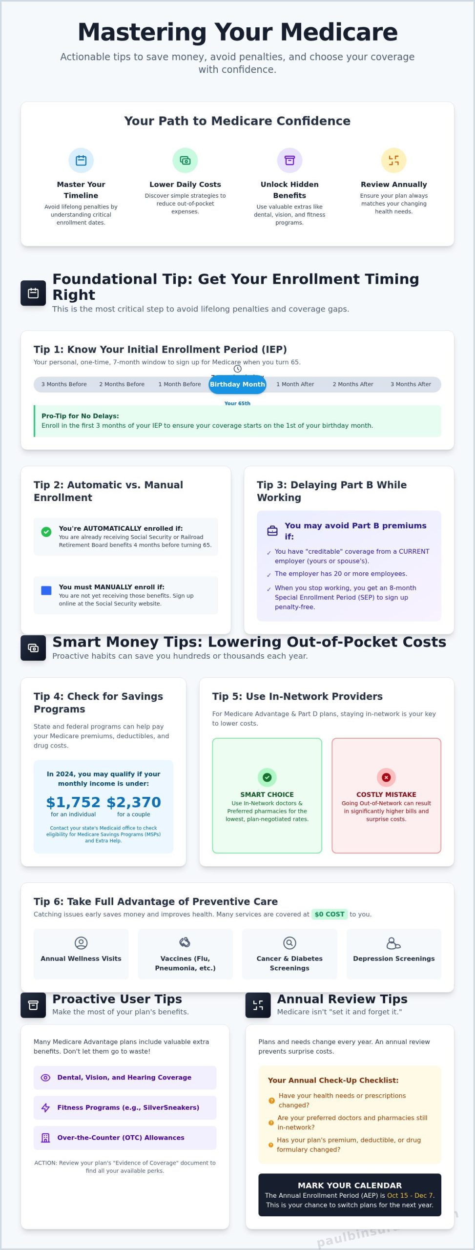 Helpful Medicare Tips to Save You Money and Stress