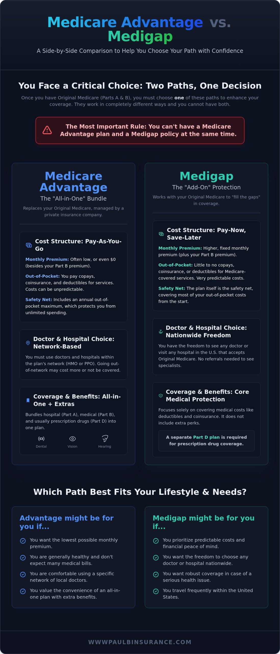 Medicare Advantage vs. Medigap: Pros and Cons Explained Simply