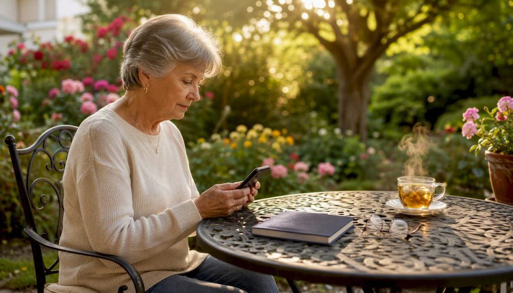 Senior reviewing Medicare network info