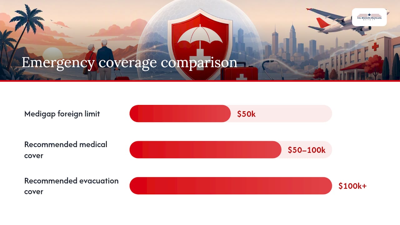 Comparison of travel medical coverage limits