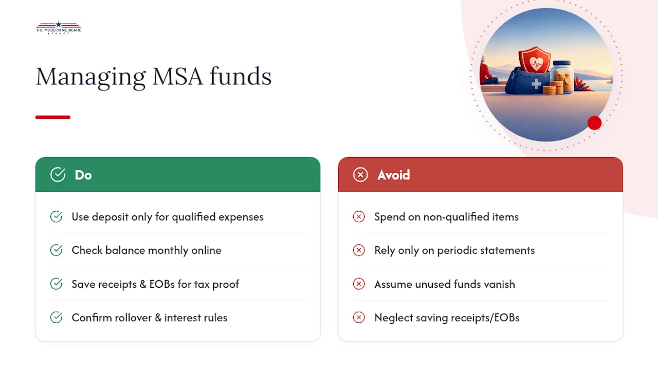 Managing Your MSA Funds Once You're Enrolled — overview diagram