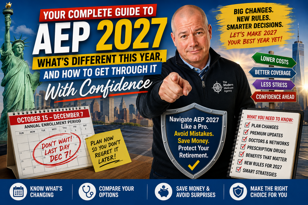 Medicare expert Paul Barrett presents a complete guide to AEP 2027, highlighting plan changes, premiums, doctor networks, prescription drugs, benefits and important Medicare enrollment deadlines.
