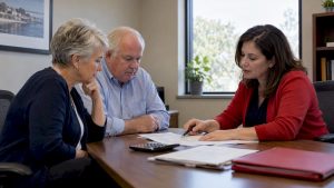 Beneficiaries reviewing an annuity payout decision