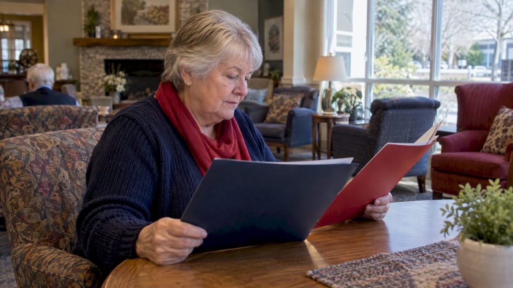 Older adult comparing Medicare plan options