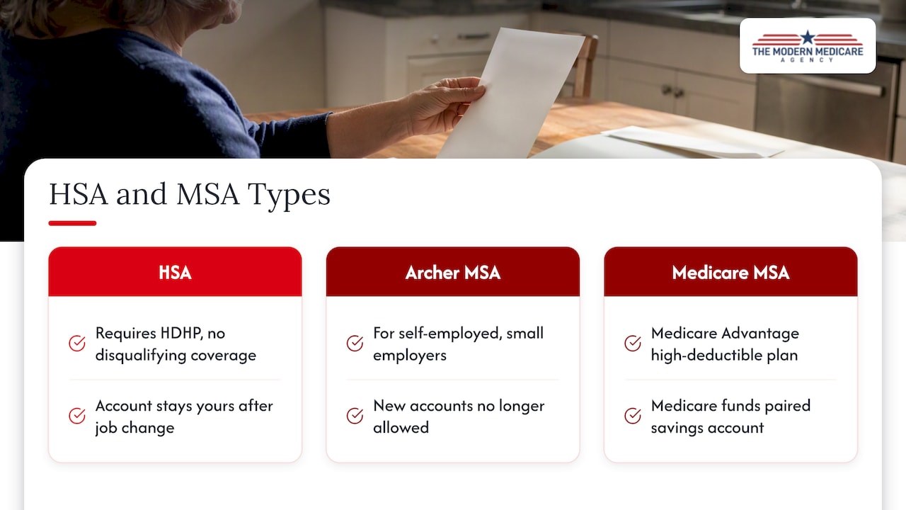 Three health account types and their differences